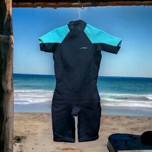 🌻NEW with tags Dark Lightning 2mm Women's Shorty Wetsuit Size 8